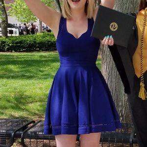 Francescas royal blue dress